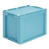 Bito Kleinladungsträger KLTD mit Deckel / KLT 64420ASDV L600xB400xH420 mm, türkis