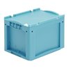Bito Kleinladungsträger KLTD mit Deckel / KLT 43270ASDV L400xB300xH270 mm, türkis