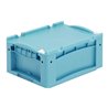 Bito Kleinladungsträger KLTD mit Deckel / KLT 43170ASDV L400xB300xH170 mm, türkis