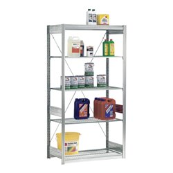 Bito Gitterbodenregal 100kg L1008xH2000xT524 mm, Anbaufeld verzinkt