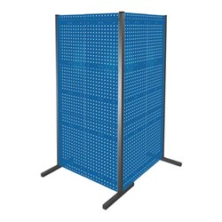 Kappes Trennwand RasterPlan Doppelfeld 90° H2000 mm RAL 5010 4 LP