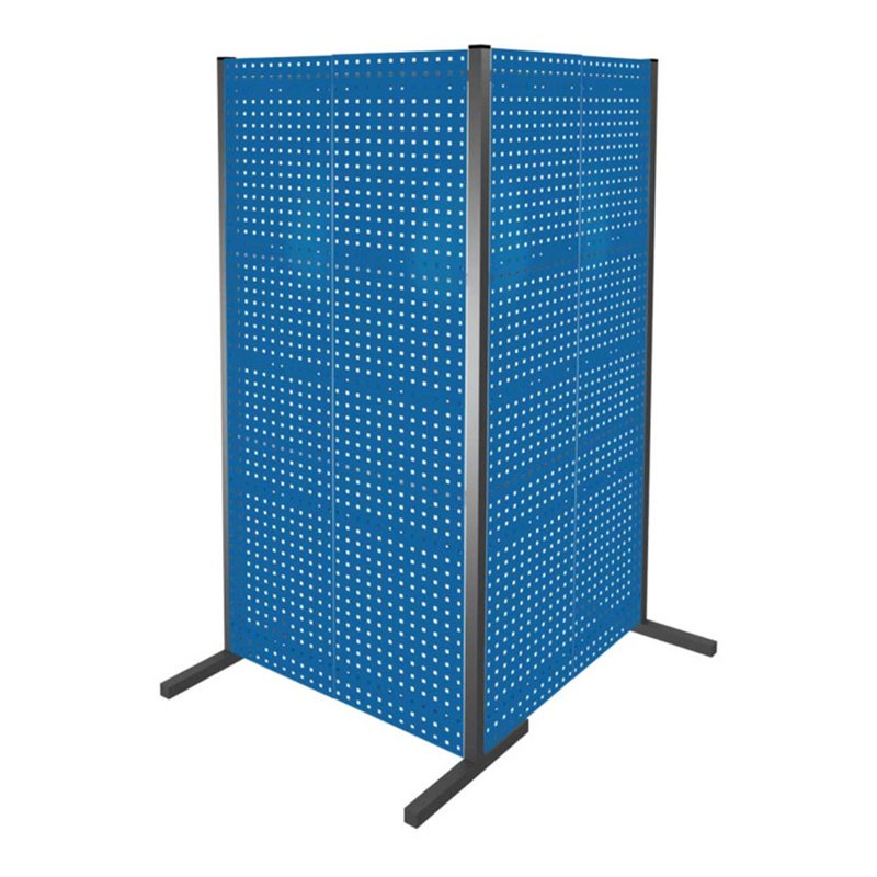 Kappes Trennwand RasterPlan Doppelfeld 90° H2000 mm RAL 5010 4 LP