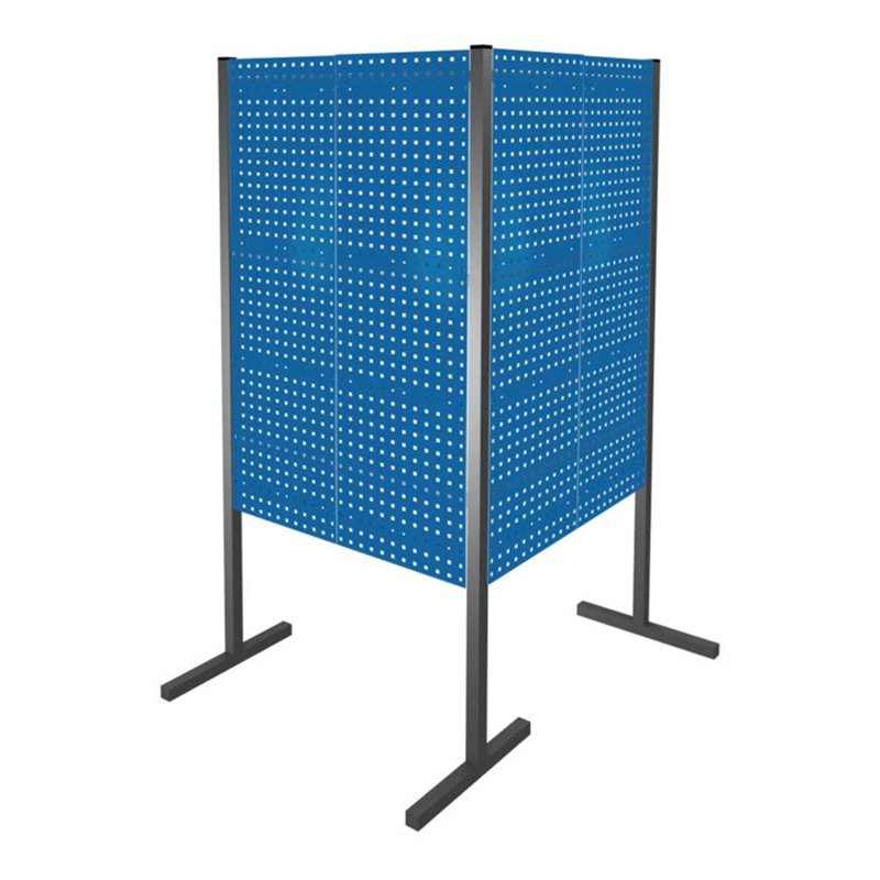 Kappes Trennwand RasterPlan Doppelfeld 90° H1500 mm RAL 5010 4 LP