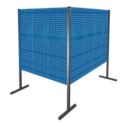 Kappes Trennwand RasterPlan Doppelfeld 90° H1500 mm RAL 5010 7 LP