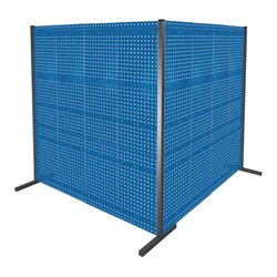 Kappes Trennwand RasterPlan Doppelfeld 90° H2000 mm RAL 5010 8 LP