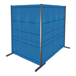 Kappes Trennwand RasterPlan Doppelfeld 90° H2000 mm RAL 5010 7 LP