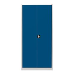 STIER Universalschrank mit 4 Fachböden 1800x800x380mm enzianblau verschweißt