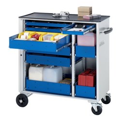 Rau Werkzeugwagen mit 6 Schubladen Metall BxTxH 1025x520x1080mm