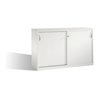 C+P Akten-Sideboard Acurado mit Schiebetüren, 2 x 2 Ordnerhöhen, H1000xB1600xT500mm Front Lichtgrau Korpus Lichtgrau