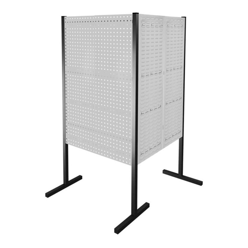 Kappes Trennwand RasterPlan Doppelfeld 90° H1500 mm RAL 7035 2 LP 2 SP