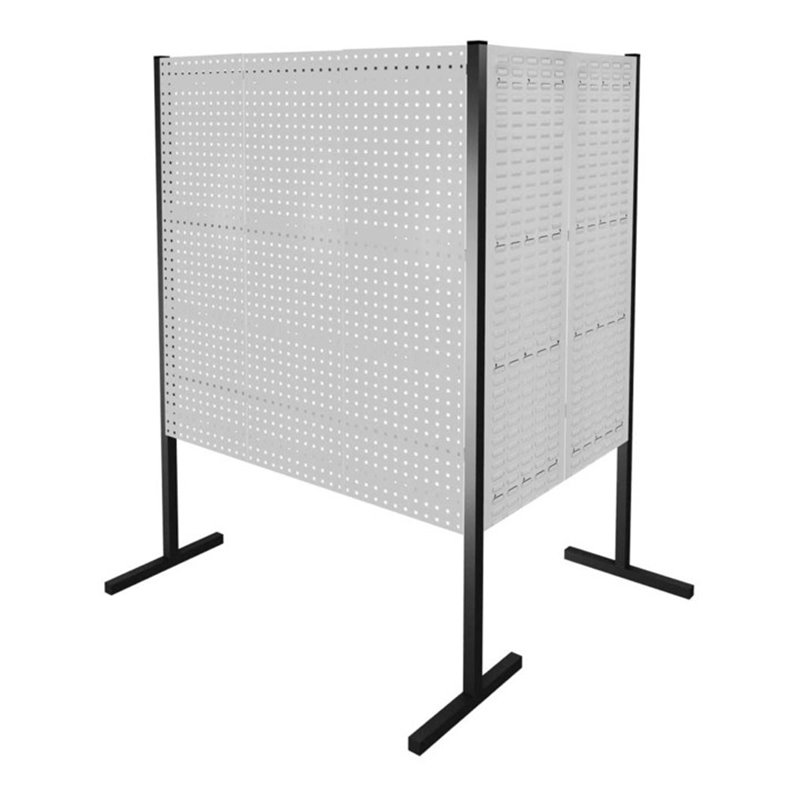 Kappes Trennwand RasterPlan Doppelfeld 90° H1500 mm RAL 7035 3 LP 2 SP