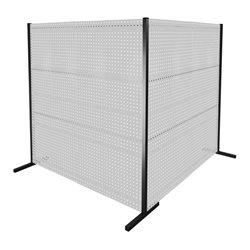 Kappes Trennwand RasterPlan Doppelfeld 90° H2000 mm RAL 7035 8 LP