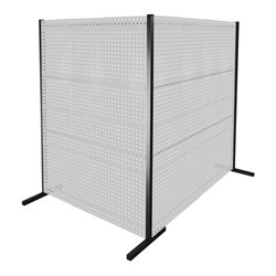 Kappes Trennwand RasterPlan Doppelfeld 90° H2000 mm RAL 7035 7 LP