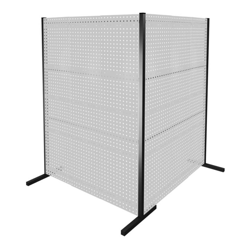 Kappes Trennwand RasterPlan Doppelfeld 90° L1500 / 1500 mm H2000 mm RAL 7035 6 LP