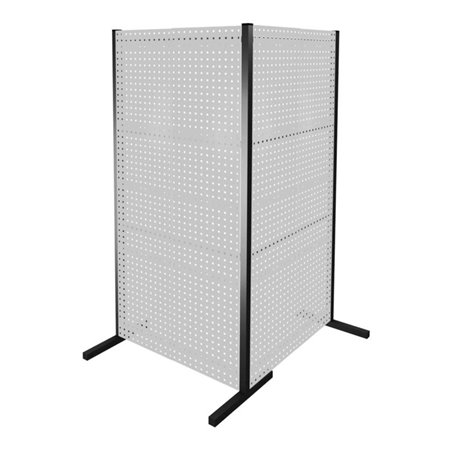 Kappes Trennwand RasterPlan Doppelfeld 90° H2000 mm RAL 7035 4 LP