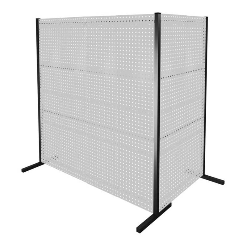 Kappes Trennwand RasterPlan Doppelfeld 90° L1000 / 2000 mm H2000 mm RAL 7035 6 LP