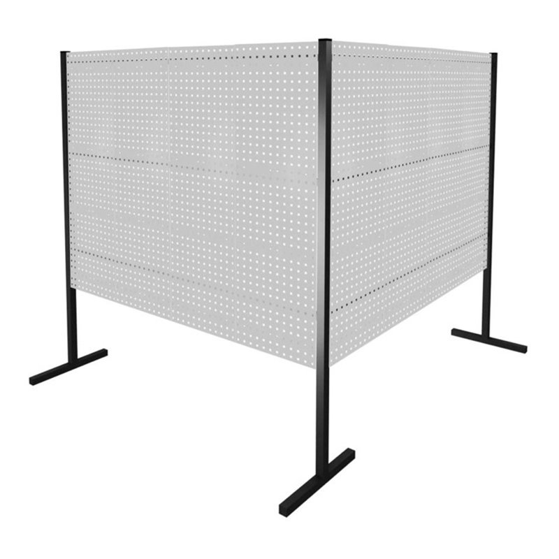 Kappes Trennwand RasterPlan Doppelfeld 90° H1500 mm RAL 7035 8 LP