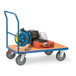 fetra Schiebebügelwagen 2503, Tragkraft 600kg, TPE-Reifen, 1 Schiebebügel