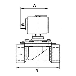 Riegler 2/2-MV,MS,NC,vorge.,230V,50Hz,10VA,NBR,G3/8,PN0,2-12bar