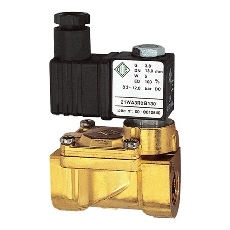 Riegler 2/2-MV,MS,NC,vorge.,230V,50Hz,10VA,FKM,G3/8,PN0,2-12bar