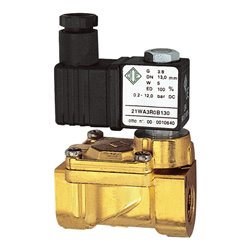 Riegler 2/2-MV,MS,NC,vorge.,230V,50Hz,10VA,FKM,G1/2,PN0,2-12bar