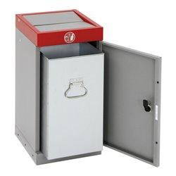 Stumpf Sortssystem ProTec-Plus, graualu/3000, verzinkter Innenbehälter, 30 Liter