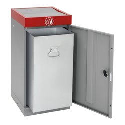 Stumpf Sortssystem ProTec-Plus, graualu/3000, verzinkter Innenbehälter, 70 Liter