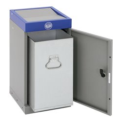 Stumpf Sortssystem ProTec-Plus, graualu/5010, verzinkter Innenbehälter, 30 Liter
