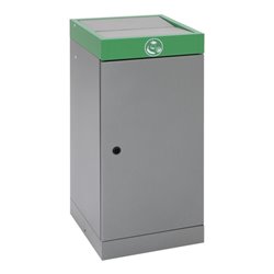 Stumpf Sortssystem ProTec-Plus, graualu/6024, verzinkter Innenbehälter, 70 Liter