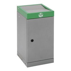 Stumpf Sortssystem ProTec-Plus, graualu/6024, verzinkter Innenbehälter, 30 Liter