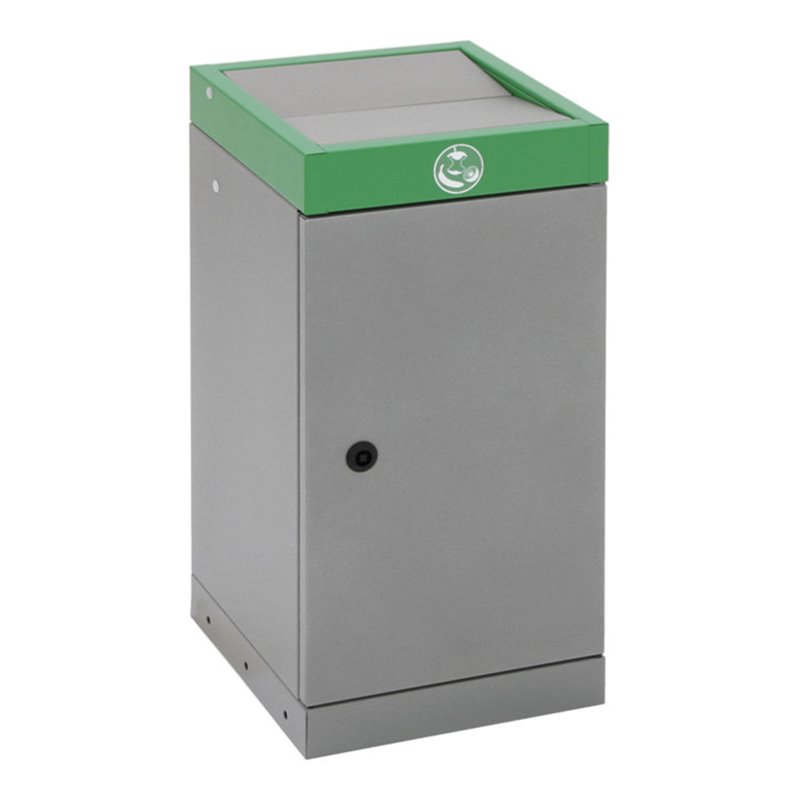 Stumpf Sortssystem ProTec-Plus, graualu/6024, verzinkter Innenbehälter, 30 Liter