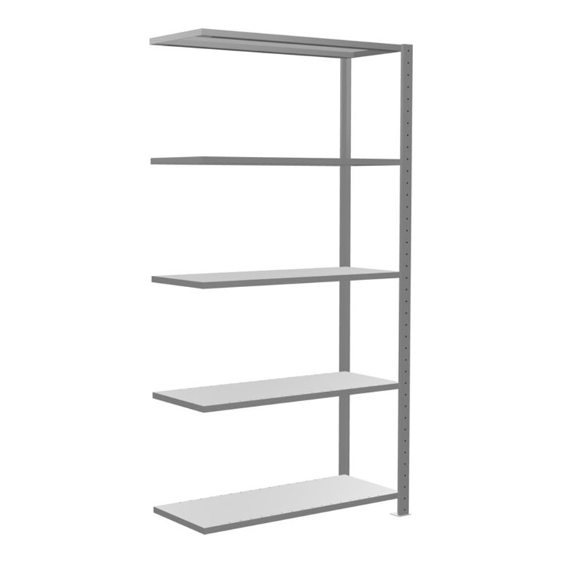 Schulte Anbauregal Steckregal MULTIplus85 2000 x 1000 x 400 mm 5 Fachböden Kreuzstrebe verzinkt