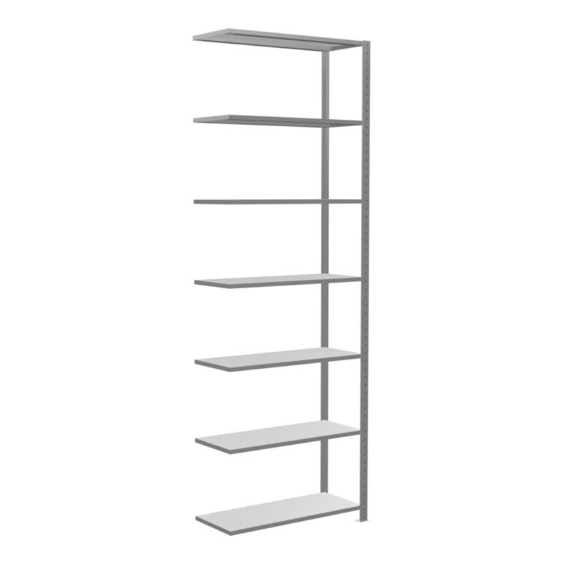 Schulte Anbauregal Steckregal MULTIplus85 3000 x 1000 x 400 mm 7 Fachböden Kreuzstrebe verzinkt