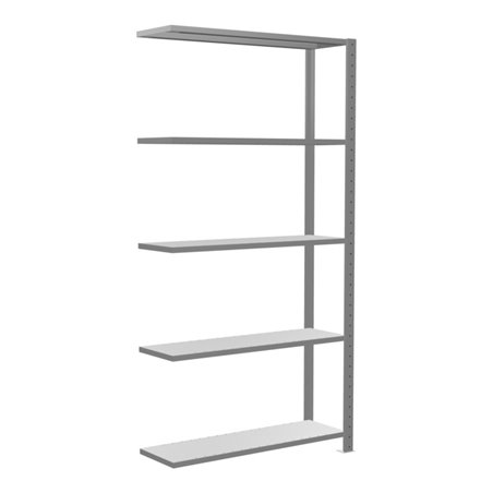 Schulte Anbauregal Steckregal MULTIplus85 2000 x 1000 x 300 mm 5 Fachböden Kreuzstrebe verzinkt