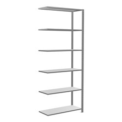 Schulte Anbauregal Steckregal MULTIplus85 2500 x 1000 x 400 mm 6 Fachböden Kreuzstrebe verzinkt