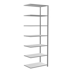 Schulte Anbauregal Steckregal MULTIplus85 3000 x 1000 x 600 mm 7 Fachböden Kreuzstrebe verzinkt