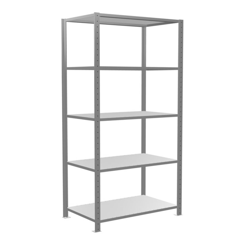 Schulte Grundregal Steckregal MULTIplus85 2000 x 1000 x 600 mm 5 Fachböden Kreuzstrebe verzinkt