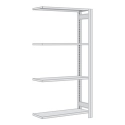 Regalwerk BERT Reifenregal Anbaufeld HxBxT 2500x1285x400mm