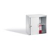 C+P Akten-Sideboard Acurado mit Schiebetüren, 2 Ordnerhöhen, H720xB800xT400mm Front Lichtgrau Korpus Lichtgrau
