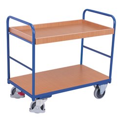 VARIOfit Etagenwagen niedrig 1.200 x 800 mm 1 Boden und 1 Tablett