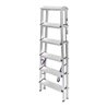 STIER Stufen Stehleiter 2x6 Stufen beidseitig begehbar FI-6