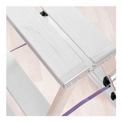 STIER Stufen Stehleiter 2x6 Stufen beidseitig begehbar FI-6