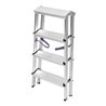 STIER Stufen Stehleiter 2x4 Stufen beidseitig begehbar FI-4