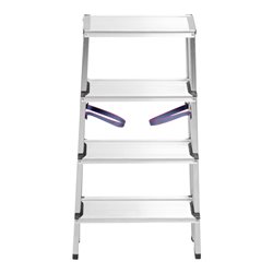 STIER Stufen Stehleiter 2x4 Stufen beidseitig begehbar FI-4