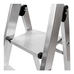 STIER Stufen Stehleiter Premium 8 Stufen einseitig begehbar