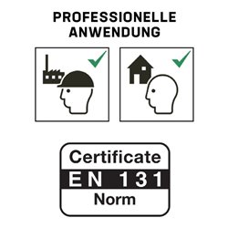 STIER Stufen Stehleiter Premium 8 Stufen einseitig begehbar