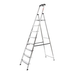 STIER Stufen Stehleiter 8 Stufen einseitig begehbar