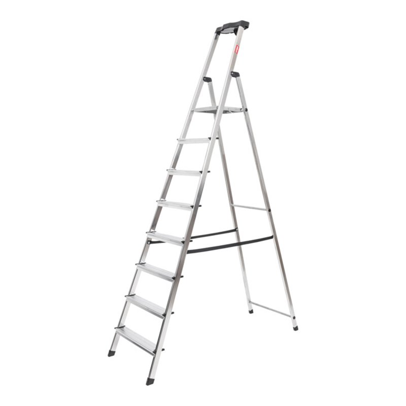 STIER Stufen Stehleiter 8 Stufen einseitig begehbar