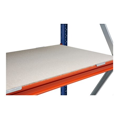 Regalwerk EMMA-Zusatzebene Holz BxT 2700x600 mm Z-Profil 99x30 mm RAL 2004