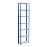 Schulte Grundregal Steckregal MULTIplus150 3000 x 750 x 300 mm 7 Fachböden Kreuzstrebe RAL 5010 enzianblau/verzinkt/verzinkt